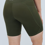 ES16 Performance Tights Army Green med lommer på siden