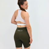 ES16 Performance Tights Army Green med lommer på siden