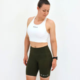 ES16 Performance Tights Army Green med lommer på siden