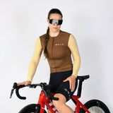 ES16 Supreme Long Sleeve Jersey. Brown / sand