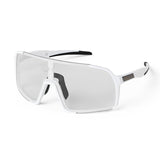ES16 Enzo cykelbrille. Hvid med photochromic linse + 2 ekstra linser