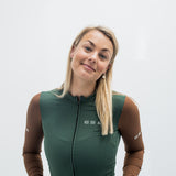 ES16 Supreme Long Sleeve Jersey. Green / Brown