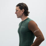 ES16 Supreme Long Sleeve Jersey. Green / Brown