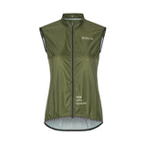 ES16 Open Back vindvest Green. Women