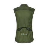 ES16 Open Back vindvest Green. Women