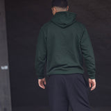 ES16 Lässiger Hoodie Flaschengrün