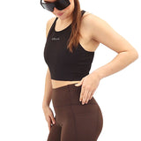 ES16 Performance Tights Dark brown med lommer på siden