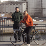 ES16 Lässiger Hoodie Flaschengrün