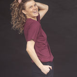 ES16 Klassisches T-Shirt Burgunder