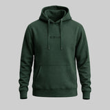 ES16 Lässiger Hoodie Flaschengrün