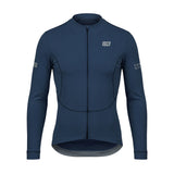 ES16 Thermal Fleece Cycling Jersey. Classic Blue