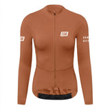 ES16 Termisk fleece-cykeltröja. Brunt socker