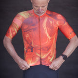 ES16 Razor cykeltrøje -  Marble Orange