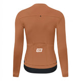 ES16 Termisk fleece-cykeltröja. Brunt socker
