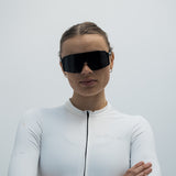 ES16 Enzo Fahrradbrille. Schwarz mit grauer polarisierter Linse.