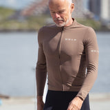 ES16 Supreme Jersey met lange mouwen. Mocca